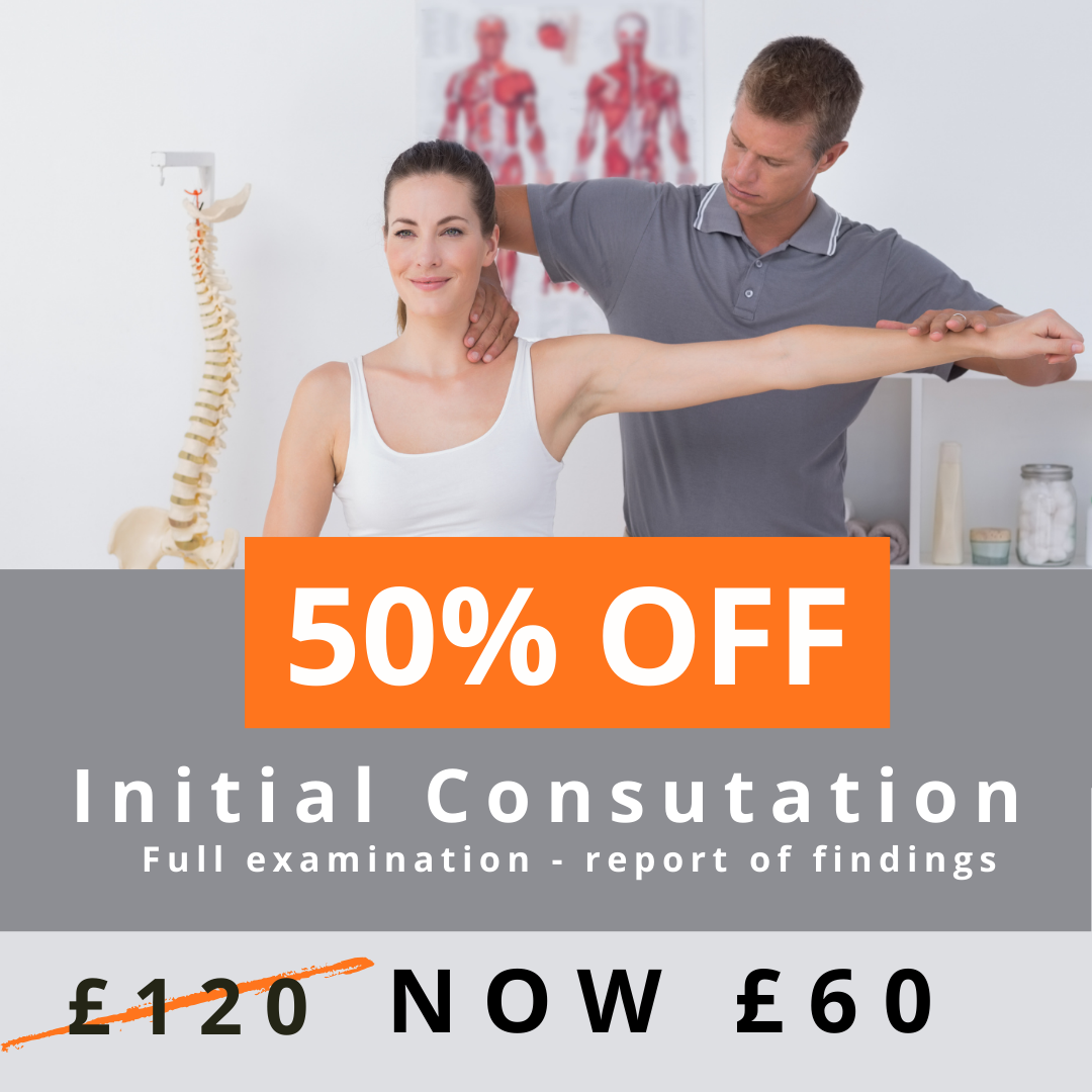 Special offer for new patient chiropractic consultation—expert spine care at discounted rates in Chelsea, Battersea, and SW London.