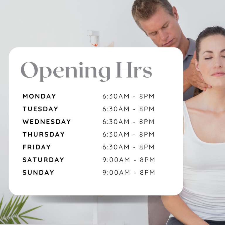 London chiropractor clinic open 7 days a week with early morning and evening appointments near Battersea Power Station and Nine Elms