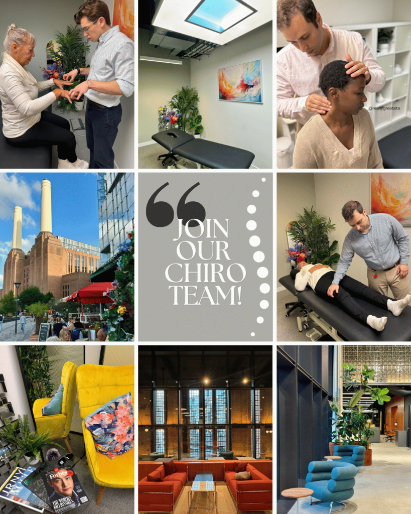Lots of photos of what a chiropractor can expect to experience when successful with a Chiropractor Job London vacancy