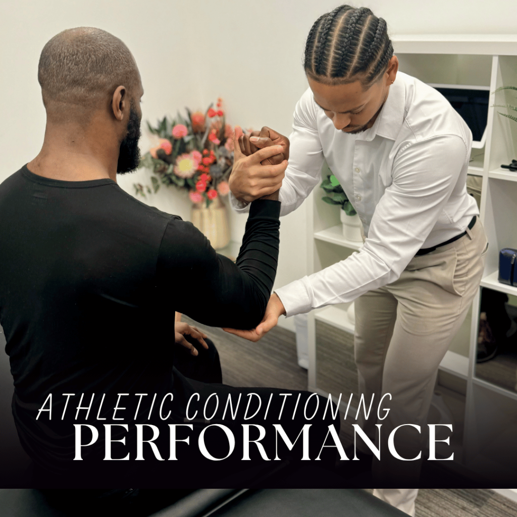 physiotherapist in battersea helping client with athletic conditioning